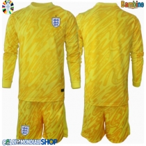 Maglie da calcio Inghilterra Portiere Seconda Maglia Bambino Europei 2024 Manica Lunga (+ Pantaloni corti)